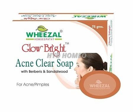 Wheezal Glow Bright Acne clear Soap (75g) (PACK OF 6)