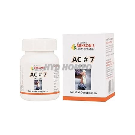 Dr. Bakshi's BAKSON'S HOMOEOPATHY AC#7 TABLETS -75TABS