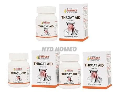 Dr. BAKSHI'S BAKSON'S HOMEOPATHY Throat Aid_3_225 Tablets (3 Pack of 75 Units)
