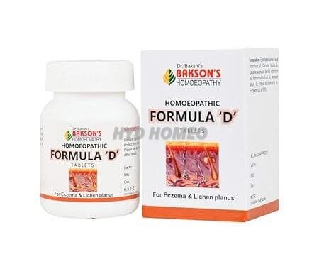 Dr. Bakshi's BAKSON'S HOMOEOPATHIC Formula 'D' Tablets- 75 Tablets
