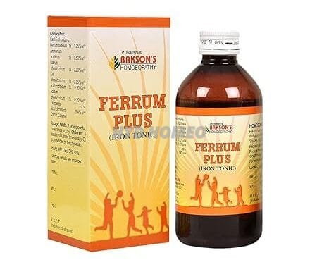 Dr. Bakshi's BAKSON'S HOMOEOPATHY Bakson's Homoeopathy Ferrum Plus (Iron Tonic) Syrup (Syrup, 200Ml)