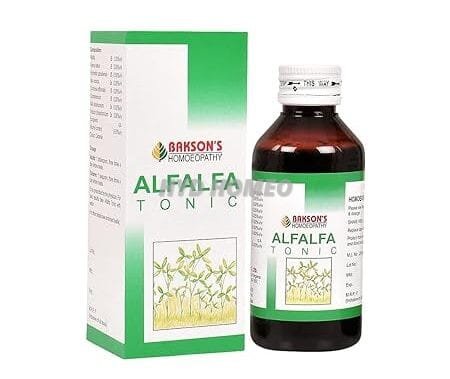 Dr. Bakshi's BAKSON'S HOMOEOPATHY Alfalfa Tonic With G Syrup (115ml)_Pack of 2