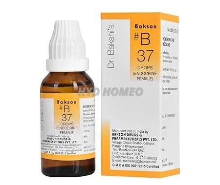 Dr. Bakshi's BAKSON'S HOMOEOPATHY # B 37 Endocrine [Females] Drops (30 ml)