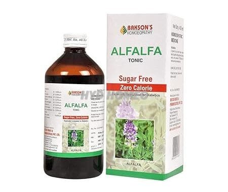 Dr. Bakshi's BAKSON'S HOMOEOPATHY Alfalfa Tonic SF Syrup (450ml)