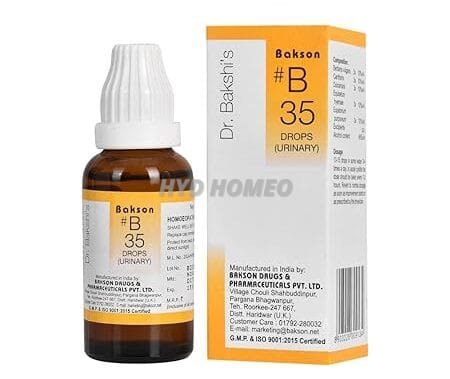 Dr. Bakshi's BAKSON'S HOMOEOPATHY # B 35 Urinary Drops (30 ml)