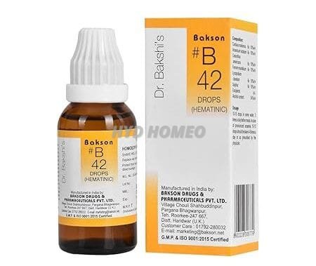 Dr Bakshi's # B 42 Hematinic Drops (30 ml)