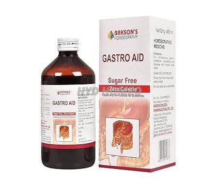 Dr. Bakshi's BAKSON'S HOMOEOPATHY Gastro Aid (Sugar Free) Syrup (450ml)