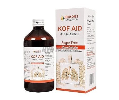 Dr. Bakshi's BAKSON'S HOMOEOPATHY Kof Aid (Sugar Free) Syrup (450ml)