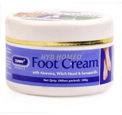 Bakson Sunny Foot Cream With Aloevera, Witch Hazel & Sarsaparilla (100g)