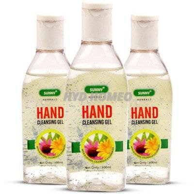 Bakson Sunny Sanitizer & Hand Cleansing Gel (100ml, Pack of 3)