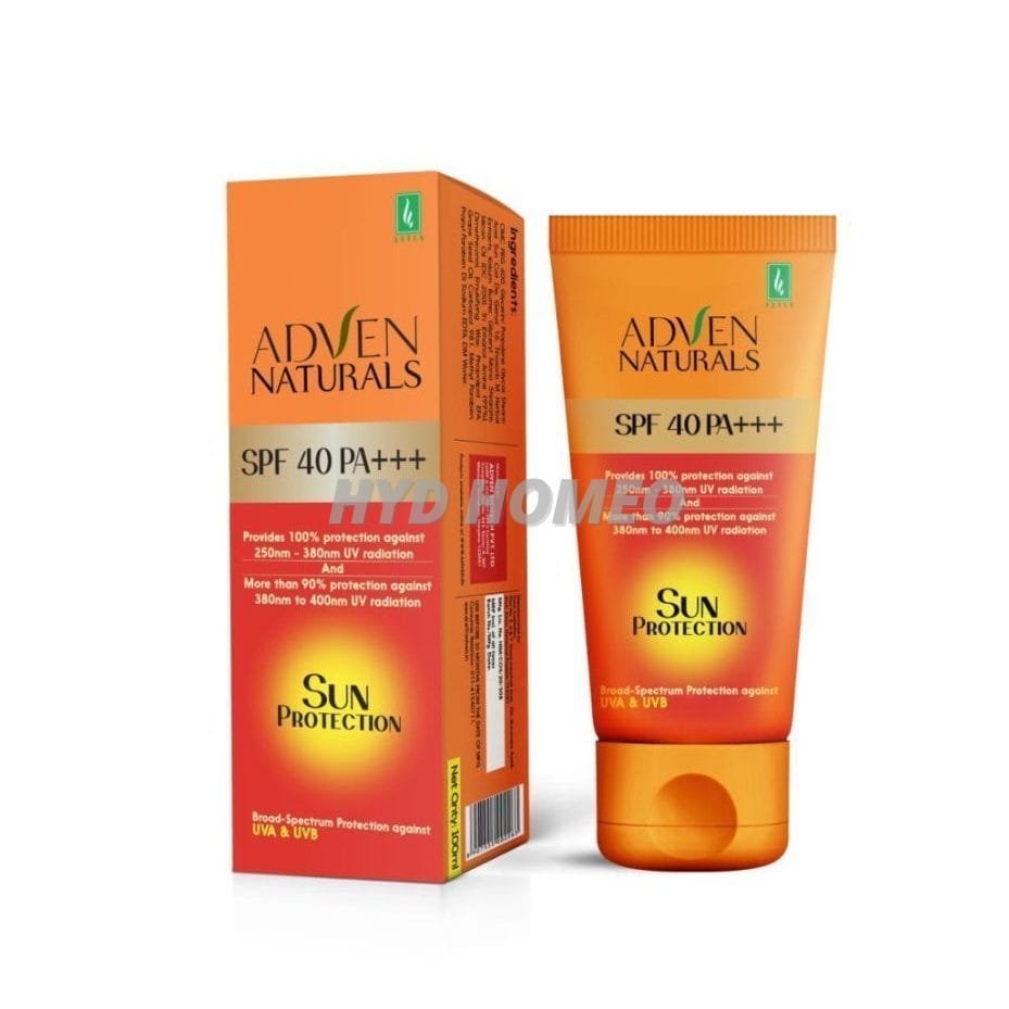 Adven Naturals Sun Protection Sunscreen SPF 40 PA+++ | All Skin Type