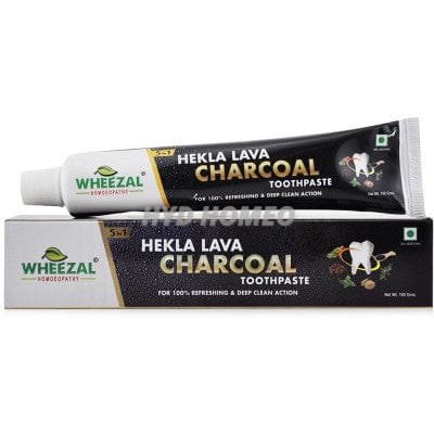 Wheezal Hekla Lava Charcoal Toothpaste (100g)