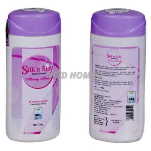SBL Silk'n Stay Talcum Powder 100 gm- Pack of 2