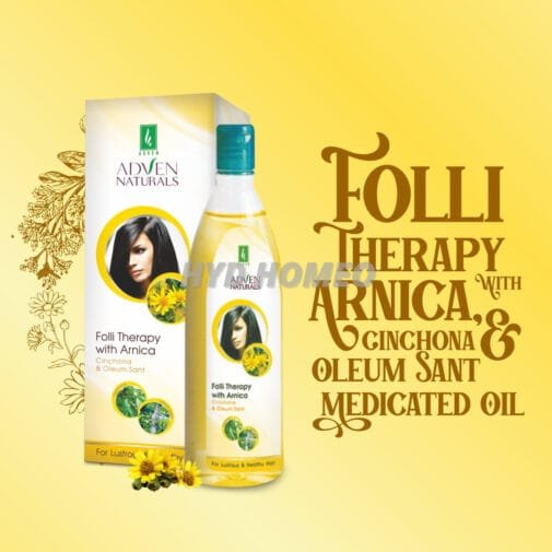 FOLLI THERAPY WITH ARNICA , CINCHONA & OLEUM SANT MEDICATED OIL
